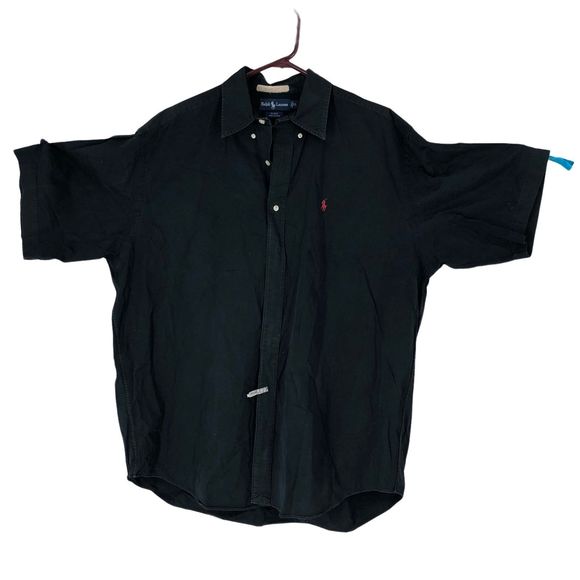 Ralph Lauren:ra Blake Button Down Shirt Big &Tall SZ XL Navy Blue - Picture 3 of 6